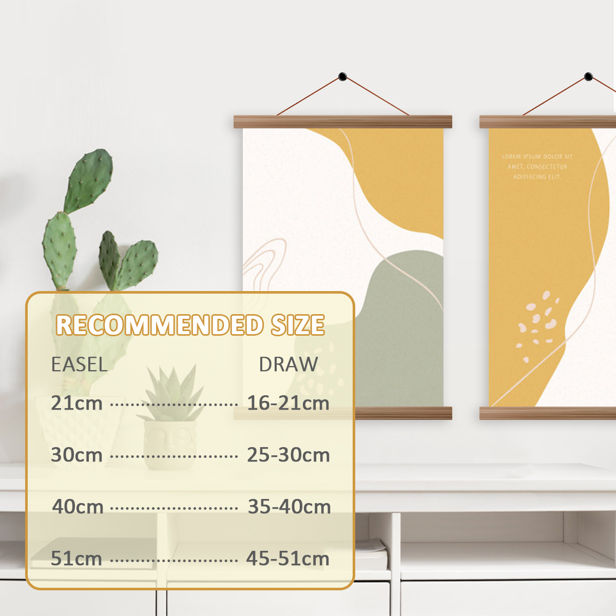 4 stücke Bild Poster Aufhänger – Engraved Wood Frame Bewertung und Preis