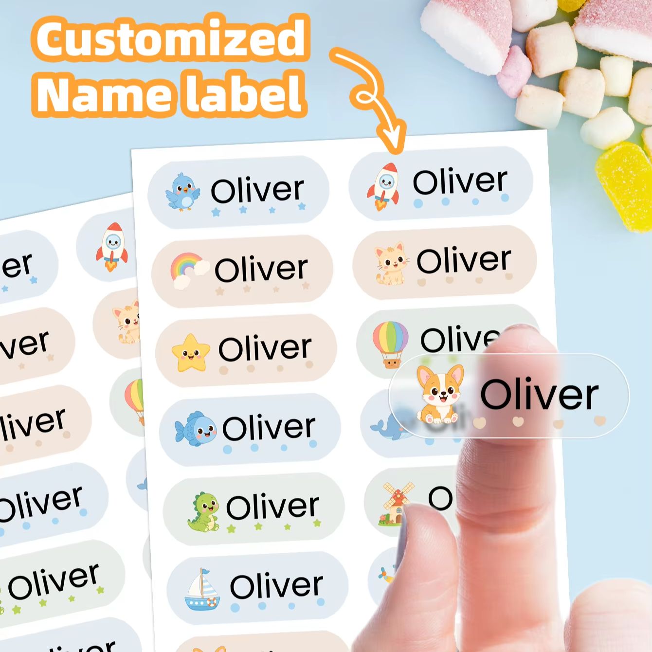 1–400 Stück individuelle Carto – Personalised Candle Label Bewertung und Preis