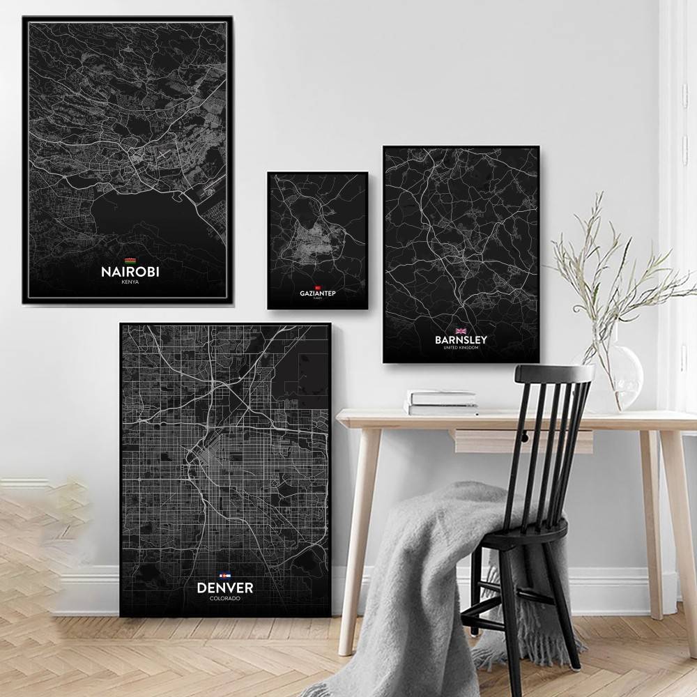 Paris London New York CUSTOM C – Custom Map Poster Bewertung und Preis
