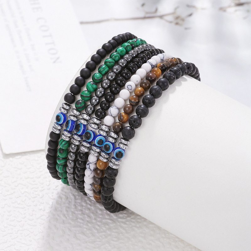 Trendy 4mm Obsidian Hämatit Na – Coordinates Bracelet Bewertung und Preis